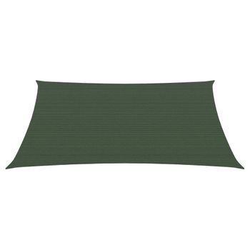 Toldo De Vela Verde Oscuro Hdpe 160 G/m² 3/4x3 M