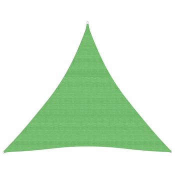 Toldo De Vela Hdpe Verde Claro 160 G/m² 3,6x3,6x3,6 M