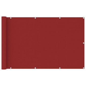 Toldo Para Balcón Hdpe Rojo 120x600 Cm