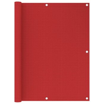 Toldo Para Balcón Hdpe Rojo 120x500 Cm