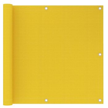 Toldo Para Balcón Hdpe Amarillo 90x500 Cm