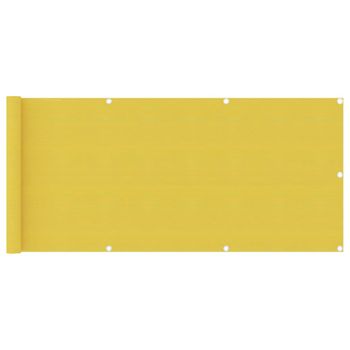 Toldo Para Balcón Hdpe Amarillo 75x300 Cm