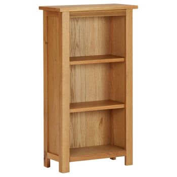 Vidax Estantería Madera Maciza De Roble 45x22,5x82 Cm Marrón