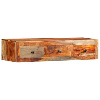 Mesa Consola De Pared Madera Maciza De Sheesham 100x25x20 Cm Marrón