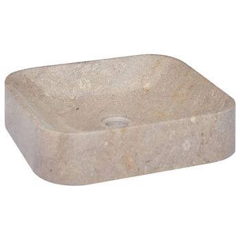 Lavabo Gris Mármol 40x40x10 Cm