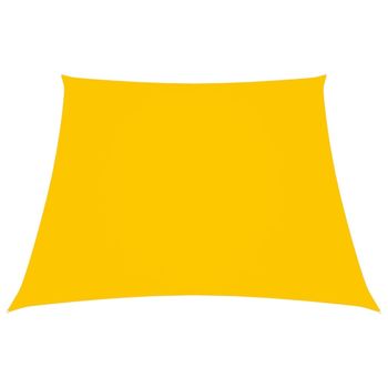 Toldo De Vela Trapezoidal De Tela Oxford Amarillo 3/5x4 M