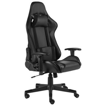 Silla Gaming Giratoria Pvc Negro