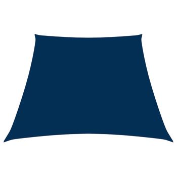Toldo De Vela Trapezoidal De Tela Oxford Azul 2/4x3 M
