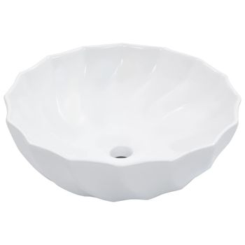 Lavabo 46x17 Cm Cerámica Blanco