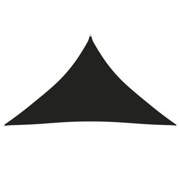 Toldo De Vela Triangular Tela Oxford Negro 5x5x6 M