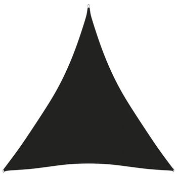 Toldo De Vela Triangular Tela Oxford Negro 4x5x5 M