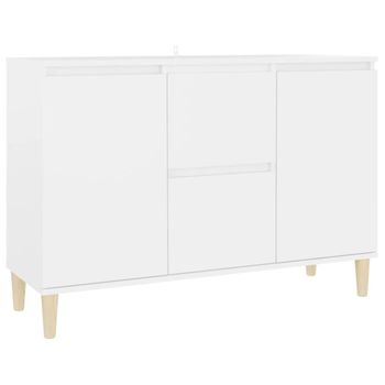 Aparador De Madera Contrachapada Blanco 103,5x35x70 Cm