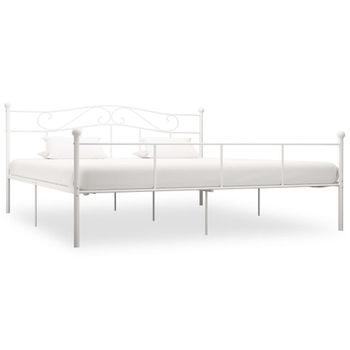 Estructura De Cama De Metal Blanco 180x200 Cm