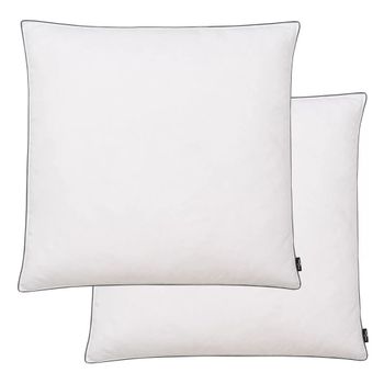 Almohadas De Plumón/plumas 80x80 Cm Blanco 2 Unidades