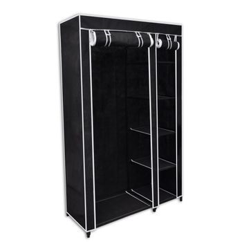 Armario Plegable 110x45x175 Cm Negro