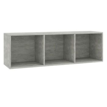 Estantería Libros/mueble Tv Contrachapada Hormigón 36x30x114cm Gris