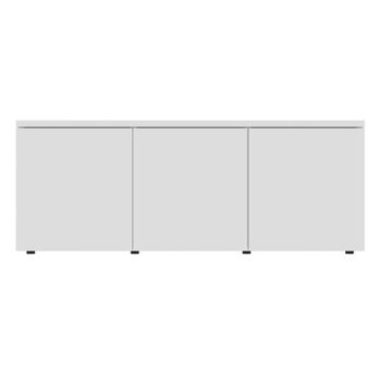 Mueble Tv Madera Contrachapada Blanco Brillante 80x34x30 Cm