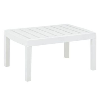 Mesa De Jardín De Plástico Blanco 78x55x38 Cm