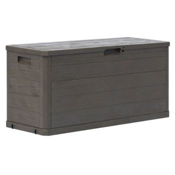 Caja De Almacenamiento De Jardín 280 L Marrón