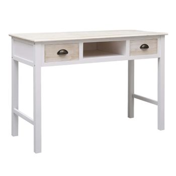 Mesa Consola De Madera 110x45x76 Cm Marrón