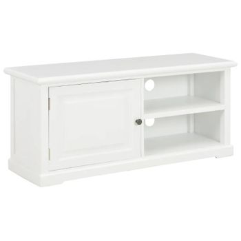 Mueble Para El Televisor De Madera Blanco 90x30x40 Cm