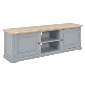 Mueble Para El Televisor De Madera Gris 120x30x40 Cm