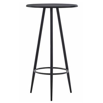 Mesa Alta De Cocina Mdf Negro 60x107,5 Cm