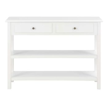 Aparador De Mdf Blanco 110x35x80 Cm