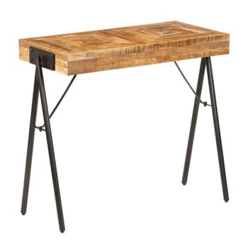 Mesa Consola De Madera Maciza De Mango 80x40x75 Cm Marrón