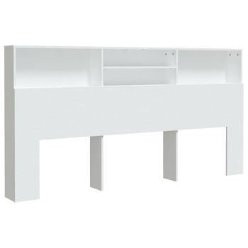 Mueble Cabecero Blanco 200x19x103,5 Cm