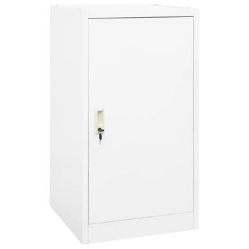 Armario Para Sillas De Montar Acero Blanco 53x53x105 Cm