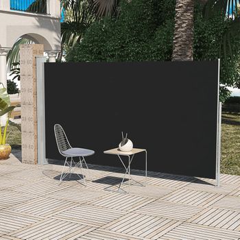 Toldo Lateral De Jardín O Terraza 160x300 Cm Negro