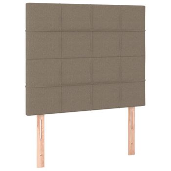 Cabeceros 2 Unidades Tela Gris Taupe 80x5x78/88 Cm