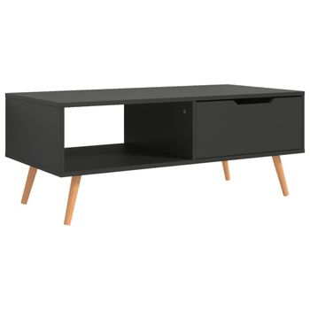 Mueble De Tv Madera De Ingeniería Gris 100x49,5x43 Cm