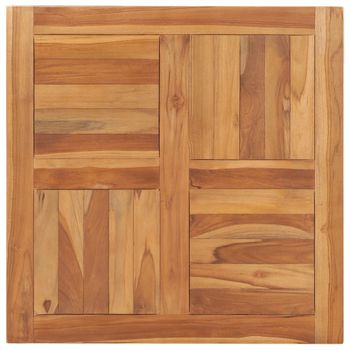 Superficie De Mesa De Madera Maciza De Teca 70x70x2,5 Cm Marrón