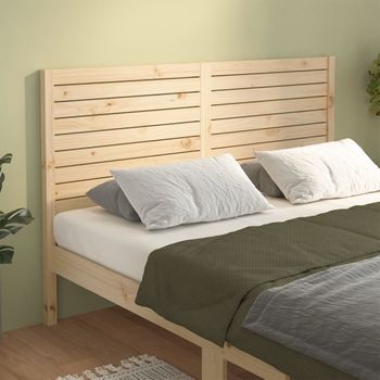 Cabecero De Cama Madera Maciza De Pino 126x4x100 Cm