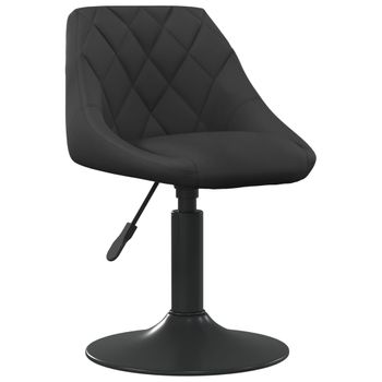 Silla De Comedor De Terciopelo Negro