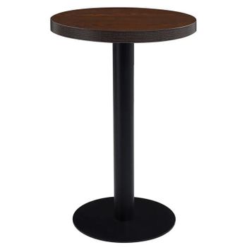 Mesa De Bistró Mdf Marrón Oscuro 50 Cm