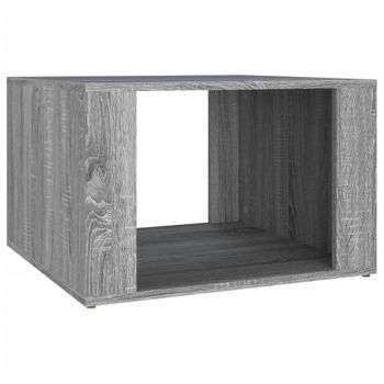 Mesita De Noche Madera Contrachapada Gris Sonoma 57x55x36 Cm