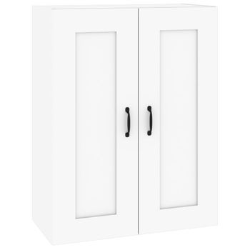 Armario Colgante De Pared Blanco 69,5x32,5x90 Cm