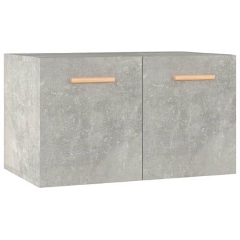 Armario Pared Madera Contrachapada Gris Hormigón 60x36,5x35 Cm