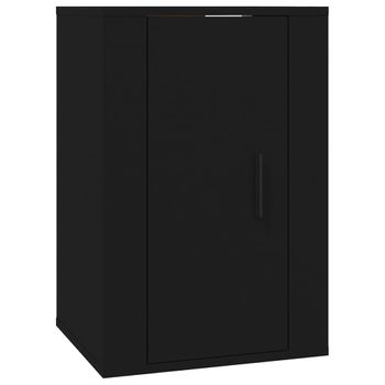 Mueble Para Tv De Pared Negro 40x34,5x60 Cm