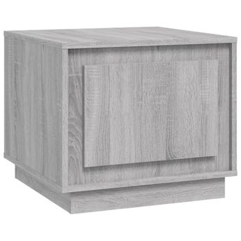 Mesa De Centro Madera Contrachapada Gris Sonoma 51x50x44 Cm