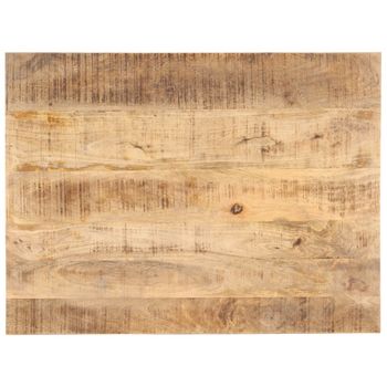 Superficie De Mesa Madera Maciza De Mango 25-27 Mm 80x70 Cm Marrón