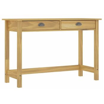 Mesa Consola Hill Con 2 Cajones Madera Pino 110x45x74 Cm Marrón