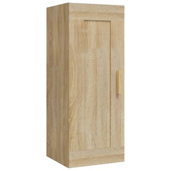 Armario De Pared Madera Contrachapada Roble Sonoma 35x34x90 Cm