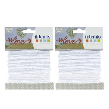 2 Hilos Para Tejer 5 Mm X 5 M - Blanco