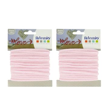 2 Hilos Para Tricotar 5 Mm X 5 M - Rosa