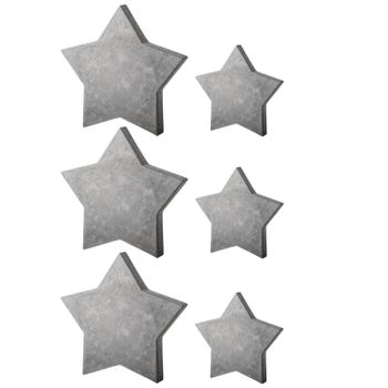 2 Moldes Estrellas Para Hormigón Creativo 11 Cm