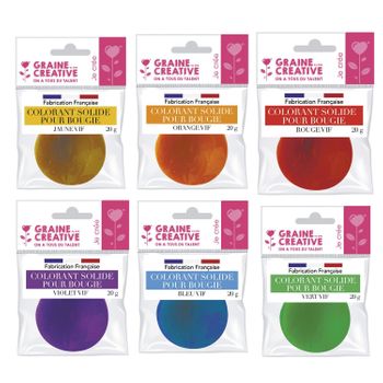 6 Colorantes Sólidos Para Velas 20 G